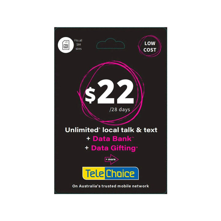 TeleChoice $22 Prepaid SIM