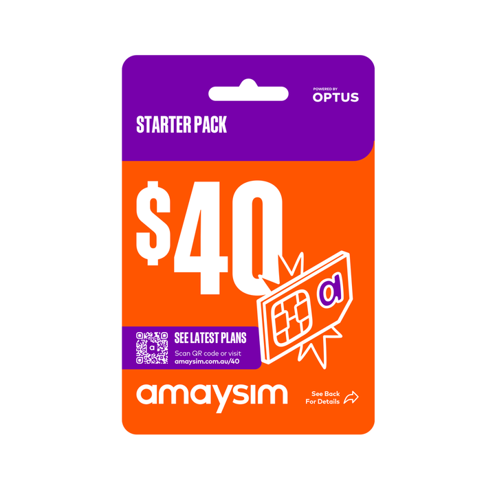 $40 Amaysim Prepaid Starter Pack