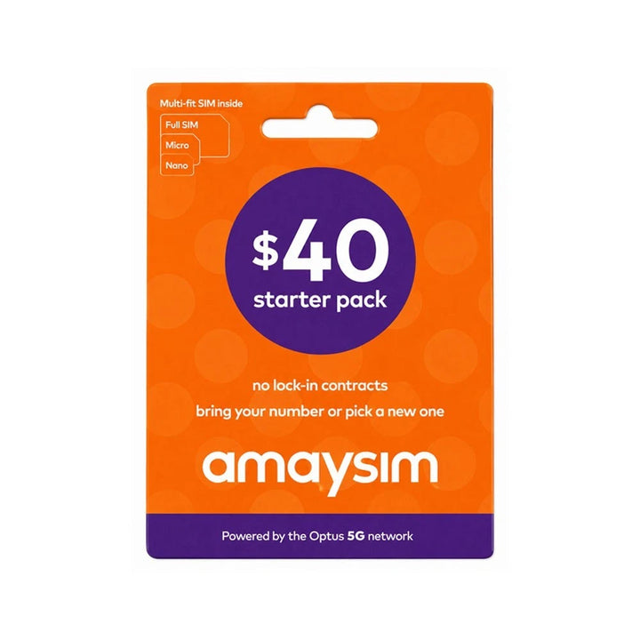 $40 Amaysim Prepaid Starter Pack
