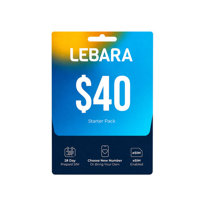 $40 Lebara Prepaid Starter Pack