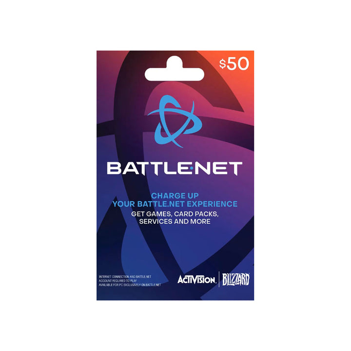 $50 Battle.net Activision Blizzard Gift Card - Digital PC Credit