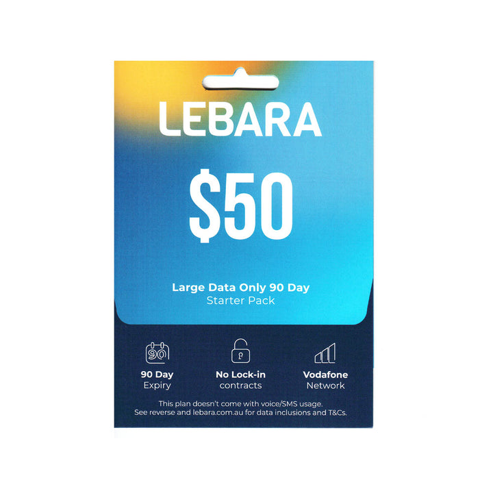 $50 Lebara Prepaid Data Only Starter Pack