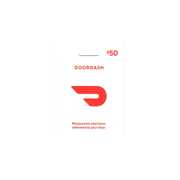 $50 DoorDash Gift Card - Fast Delivery for Local Restaurants