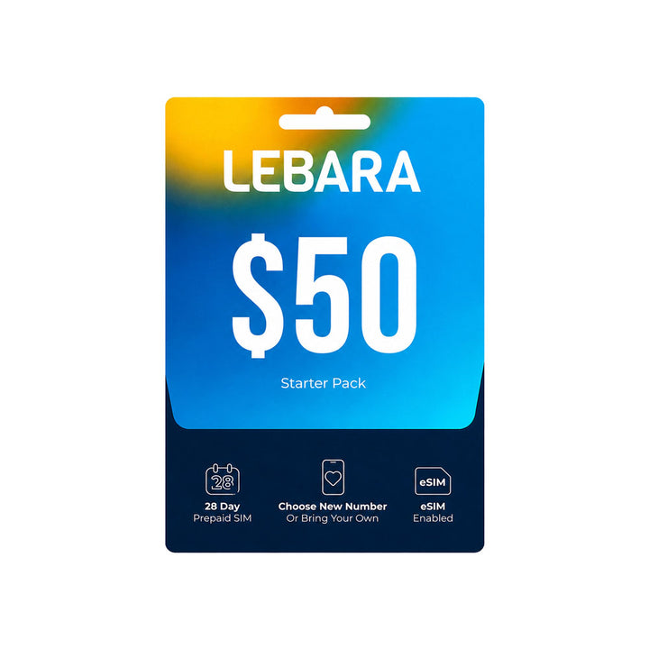 $50 Lebara Prepaid Starter Pack