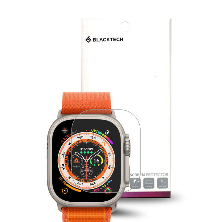 Apple Watch Ultra/Ultra 2 BLACKTECH Tempered Glass - Clear