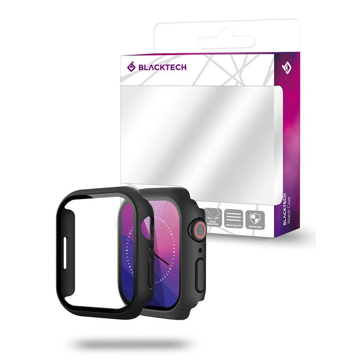 Apple Watch Ultra/Ultra 2 BLACKTECH Case With Tempered Glass - Black