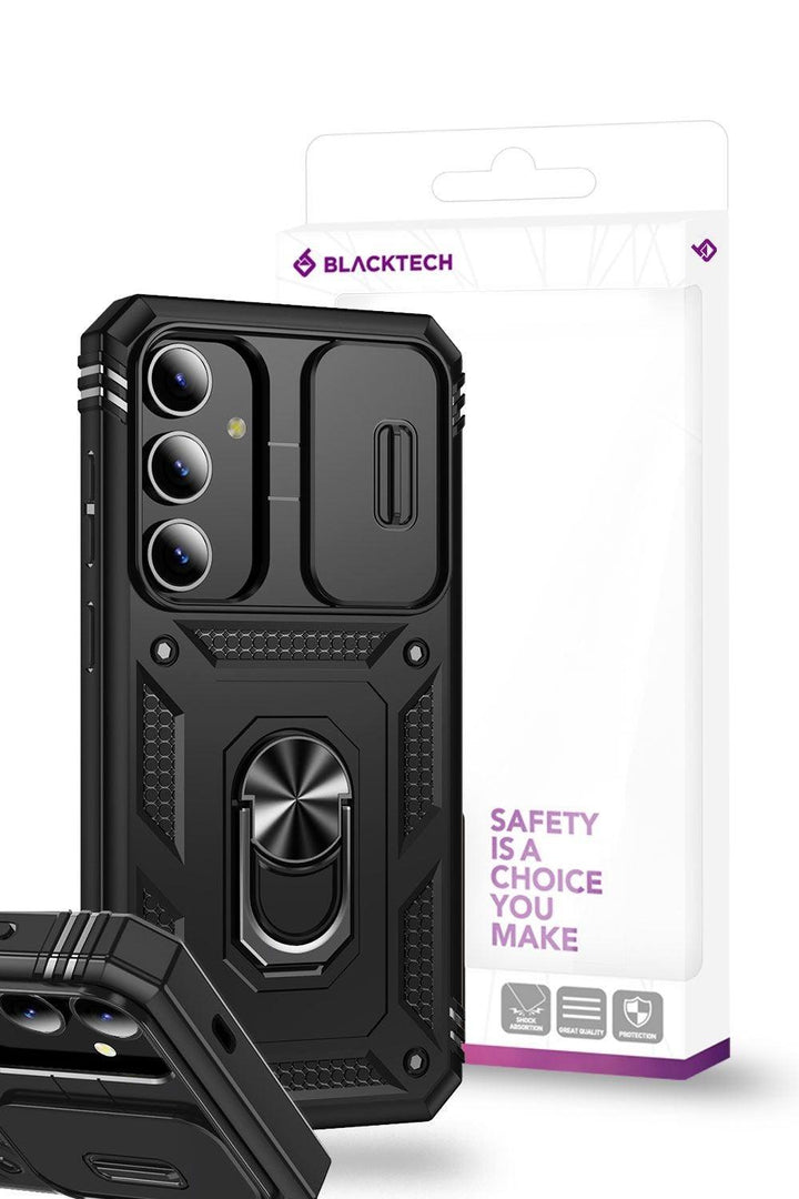 BLACKTECH Samsung Galaxy S25 Ultra Magnetic Flex Shock - Black - iCELL MOBILE 