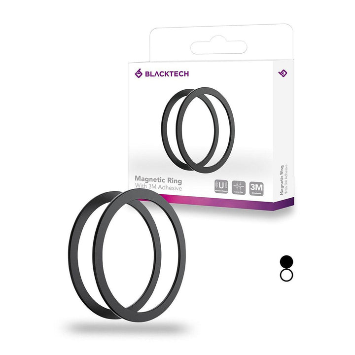 BLACKTECH 2Pcs Magnetic Ring Pack - Black