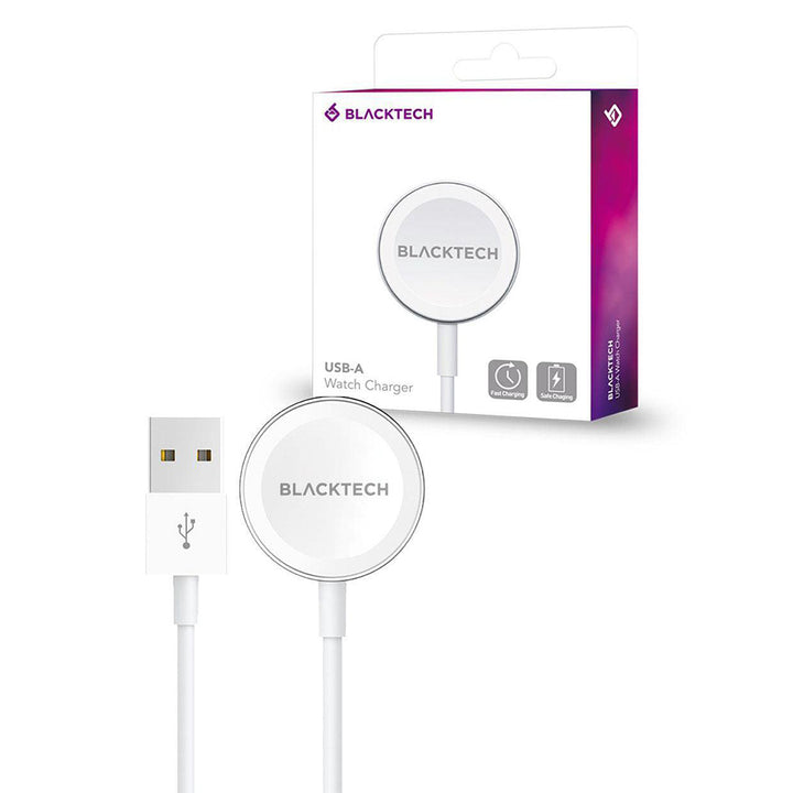 BLACKTECH Apple Watch Magnetic Charging Cable - White