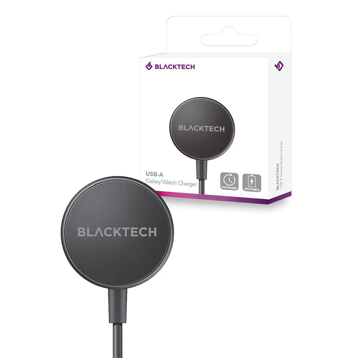 BLACKTECH USB-A Galaxy Watch Charger - Black