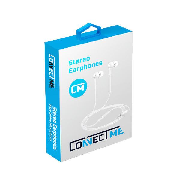 Connect Me Stereo Earphones - White - iCELL MOBILE 