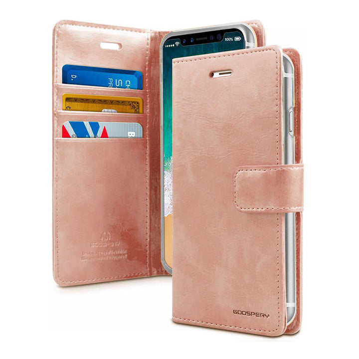 Galaxy S23 Plus Goospery Mercury Blue Moon Wallet Case