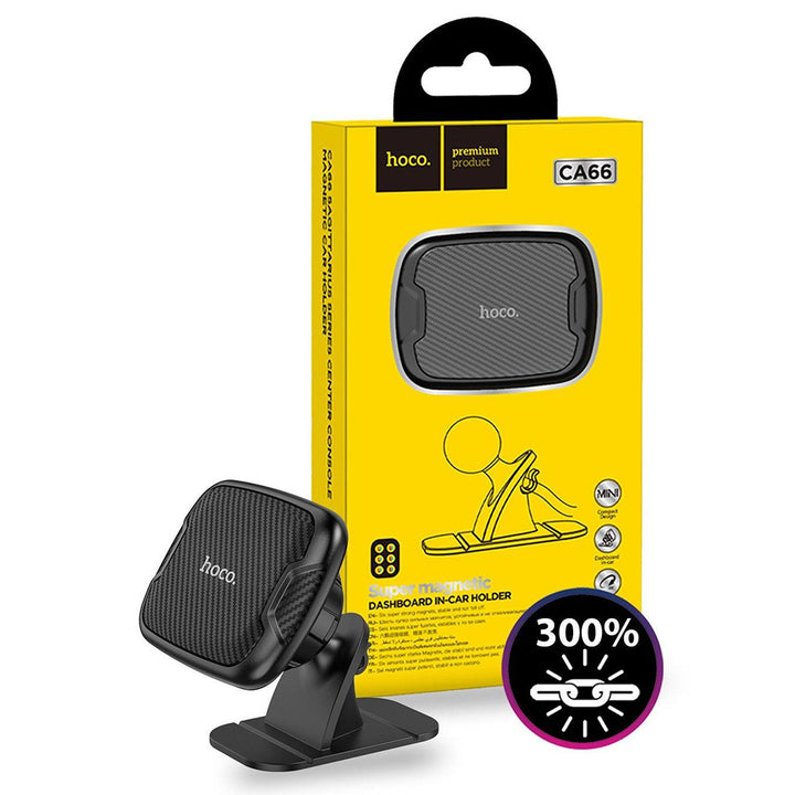 Hoco CA66 Magnetic Dashboard In-Car Phone Holder - Black