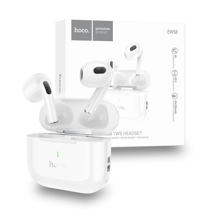 Hoco EW58 Stereo True Wireless Earphones - White