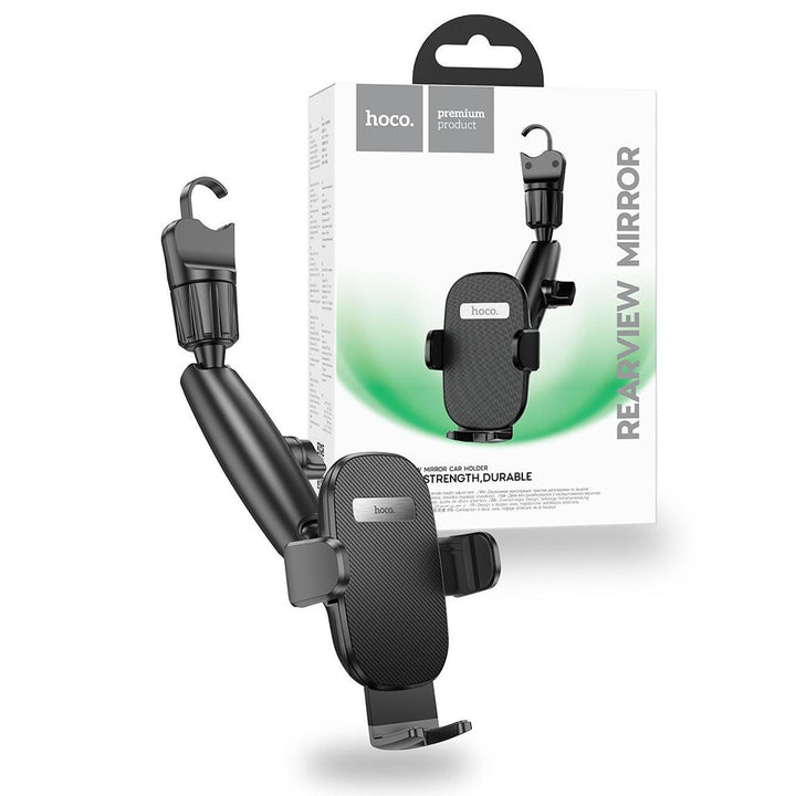 Hoco H17 Waves Rearview Mirror Car Holder - Black