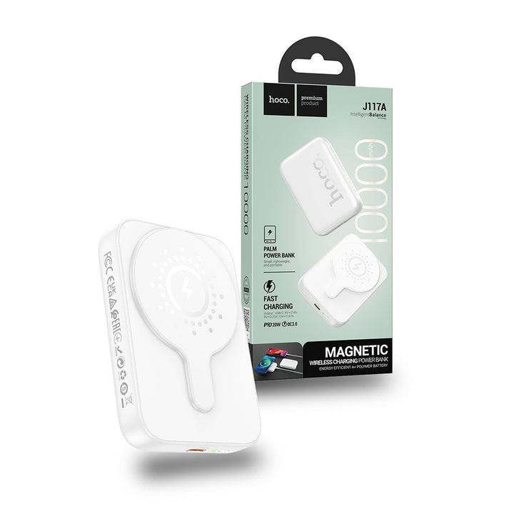 Hoco J117A-10W MagSafe Power Bank 10000mAh 20W - White