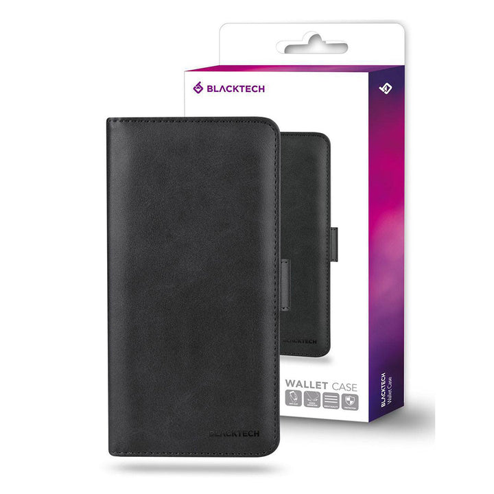 OPPO A74 (2021) 5G BLACKTECH Centurion Wallet Case - Black