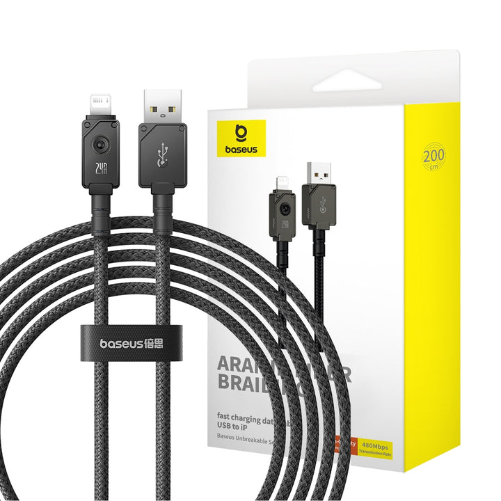 Baseus Unbreakable Series Fast Charging Cable USB-A to Lightning - 2m