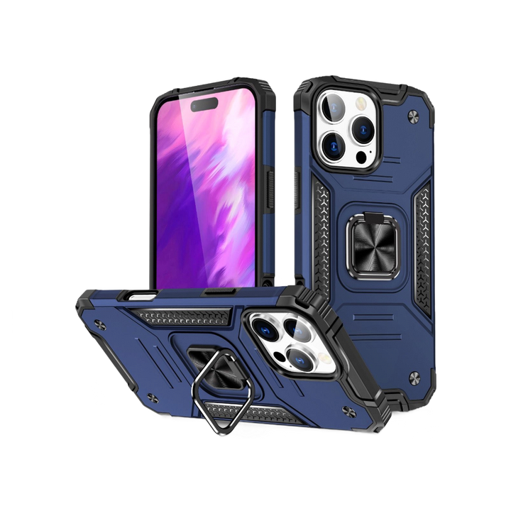 iPhone 16e/17e BLACKTECH Robot Magnetic Case - Navy