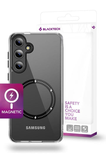 Galaxy S24 Ultra BLACKTECH Velvet Touch Magnetic Case - iCELL MOBILE 