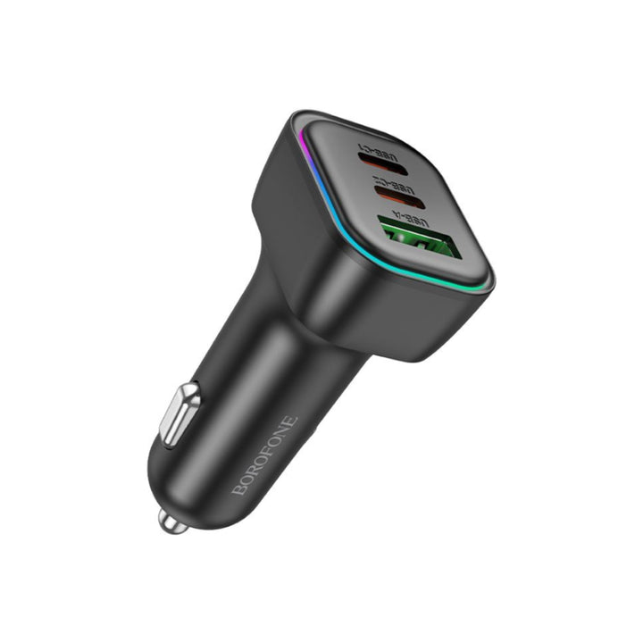 BOROFONE BZ28C 60W PD Car Charger 2C + 1A - Black