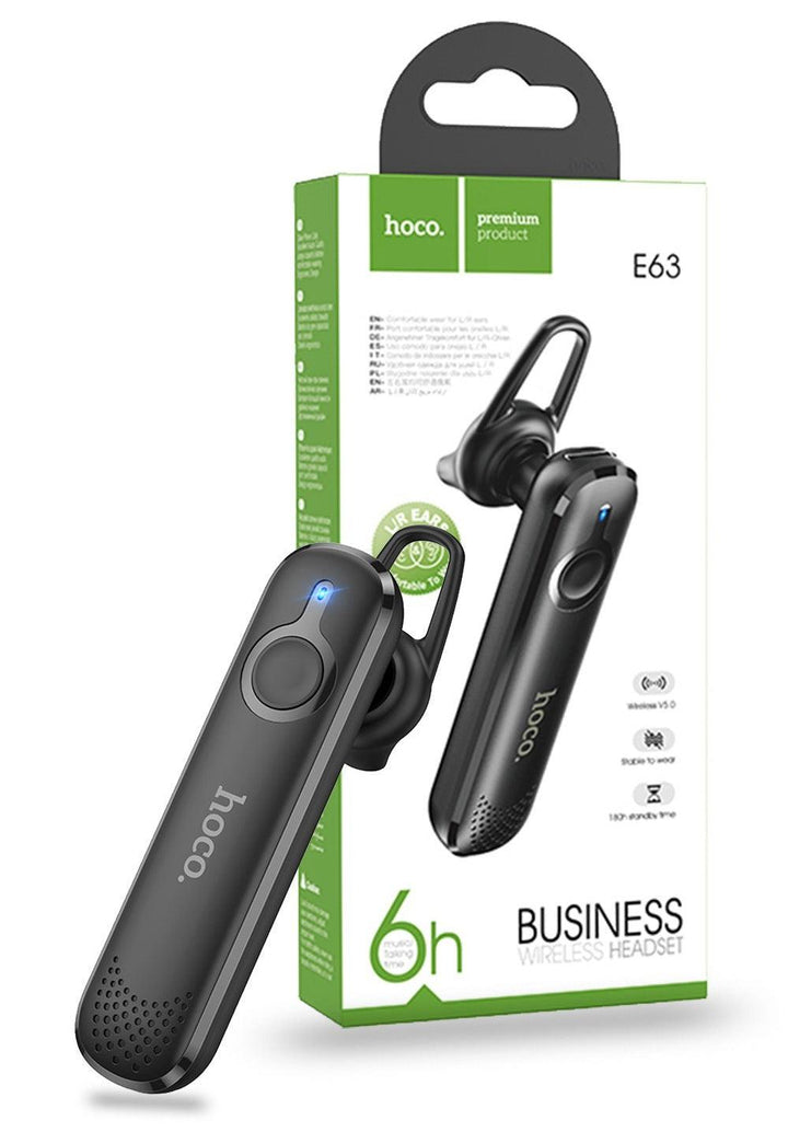 Hoco E63 Diamond Bluetooth Earphone - Black - iCELL MOBILE 