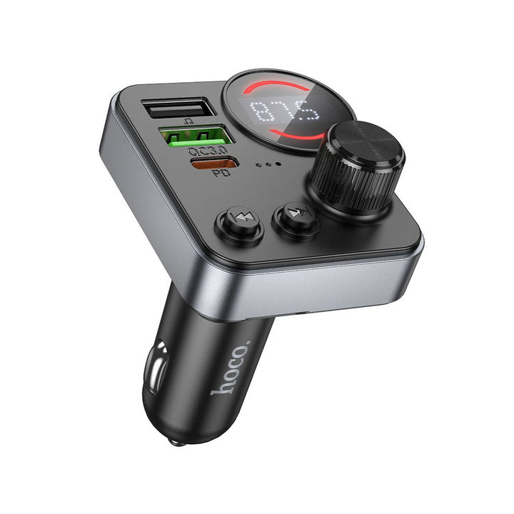 Hoco E86 Alegria 48W Car Bluetooth FM Transmitter & Fast Charger