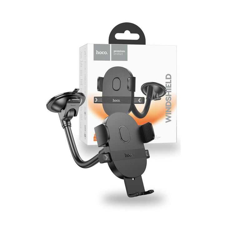 Hoco H20 Mighty One-Button Windshield Car Phone Holder - Black