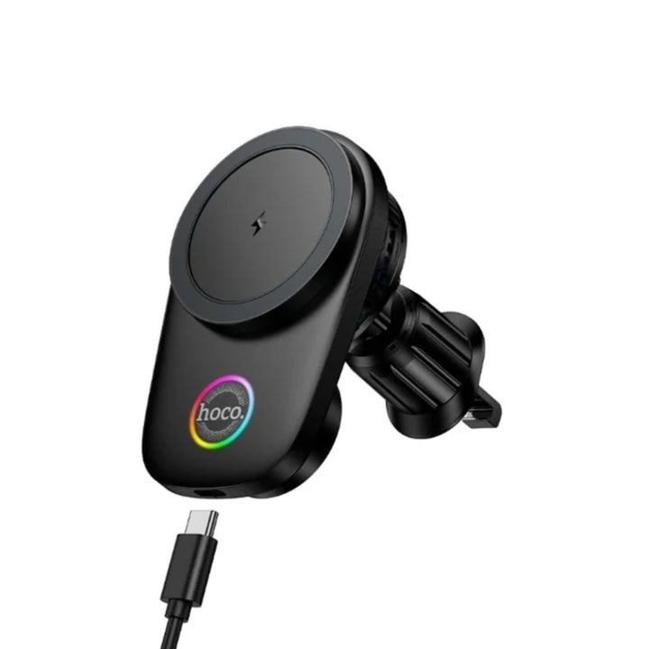 Hoco HW36 Magnetic 15W Wireless Car Charger Mount with Cooling Fan