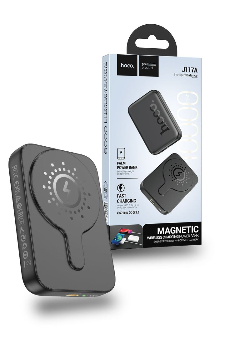 Hoco J117A-10B MagSafe Power Bank 10000mAh 20W - Black