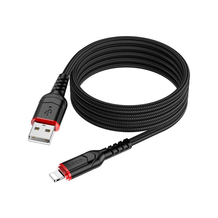 Hoco X59 100cm USB-A to Lightning Fast Charging Cable - Black