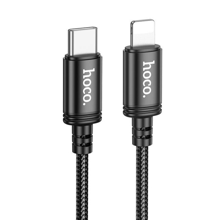 Hoco X89 2M USB-C to Lightning Braided PD Fast Charging Cable - Black
