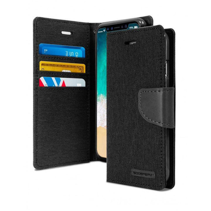 iPhone 13 Pro Max Goospery Mercury Canvas Wallet Case
