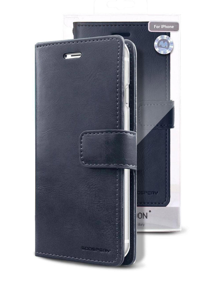 iPhone 13 Pro Goospery Mercury Blue Moon Wallet Case - iCELL MOBILE 