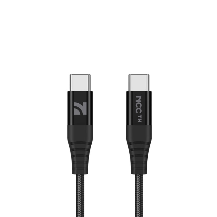 NCC XC-1303 3A USB-C to USB-C Braided Fast Charging Cable (1M) – Black