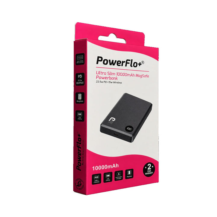 PowerFlo+ MagSafe Ultra-Slim 22.5W Fast Charge Power Bank  - 10000mAh